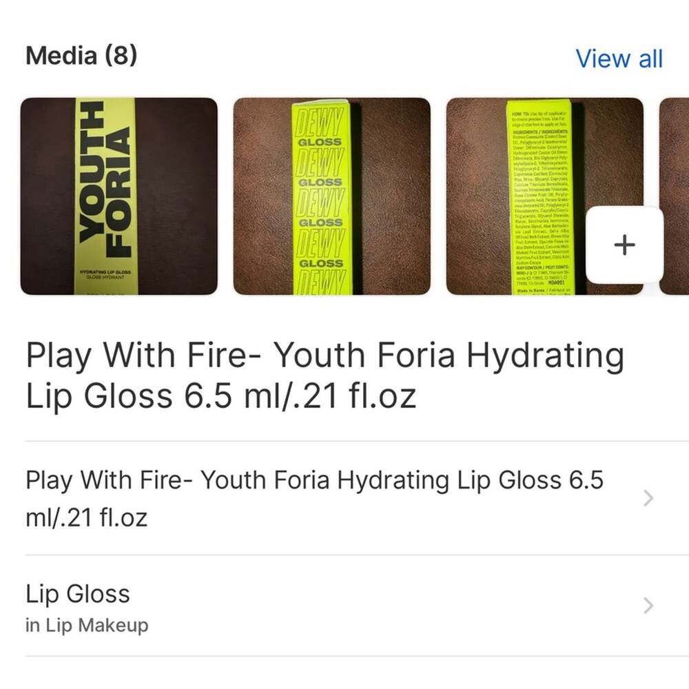 Youth Foria Lip Gloss 6.5 ml/.21 fl.oz - Play With Fire